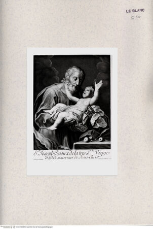 Vorderseite von Albertina [http://creativecommons.org/publicdomain/mark/1.0/] Der Heilige Joseph - , bh365765. Foto.