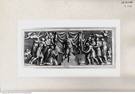 Vorderseite von Istituto Nazionale per la Grafica [http://creativecommons.org/publicdomain/mark/1.0/] "Geschichten aus dem Leben Konstantins" nach der Sala di CostantinoKonstantin richtet Arrius - , bh365865. Foto.