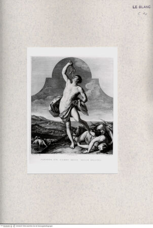 Vorderseite von Albertina [http://creativecommons.org/publicdomain/mark/1.0/] Samson und die Philister (auch Taf. [6] aus F.Rosaspina, La Pinacoteca... 30 1830) - , bh366207. Foto.