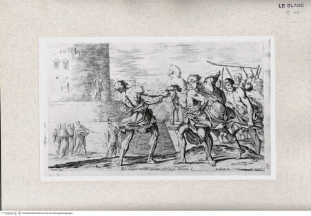 Vorderseite von Istituto Nazionale per la Grafica [http://creativecommons.org/publicdomain/mark/1.0/] "Storie di Enea"Die Gefangennahme Sinons - , bh366534. Foto.