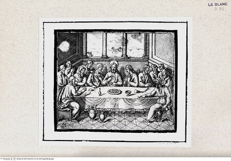 Vorderseite von Istituto Nazionale per la Grafica [http://creativecommons.org/publicdomain/mark/1.0/] Das letzte Abendmahl - , bh366618. Foto.