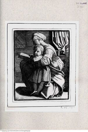 Vorderseite von  [http://creativecommons.org/publicdomain/mark/1.0/] "Madonna che legge con il Bambino Gesu" - , bh366619. Foto.