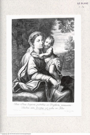 Vorderseite von Istituto Nazionale per la Grafica [http://creativecommons.org/publicdomain/mark/1.0/] Madonna mit Kind - , bh367059. Foto.