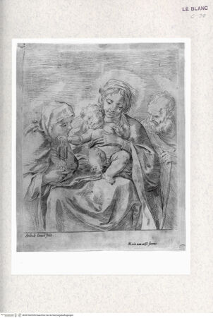 Vorderseite von  [http://creativecommons.org/publicdomain/mark/1.0/] Die Heilige Familie mit der heiligen Klara - , bh367060. Foto.