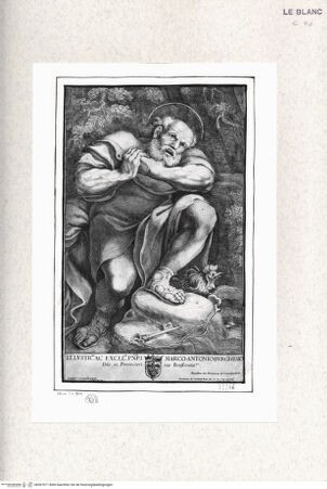 Vorderseite von Istituto Nazionale per la Grafica [http://creativecommons.org/publicdomain/mark/1.0/] Der heilige Petrus und der Hahn - , bh367071. Foto.