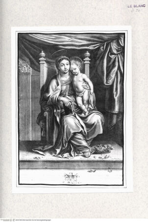 Vorderseite von Istituto Nazionale per la Grafica [http://creativecommons.org/publicdomain/mark/1.0/] Maria mit dem Jesuskind auf dem Thron - , bh367085. Foto.