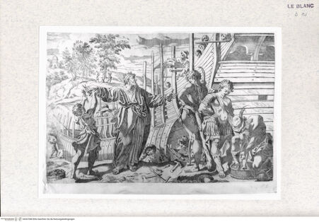 Vorderseite von  [http://creativecommons.org/publicdomain/mark/1.0/] Der Bau des Schiffes Argo - , bh367088. Foto.