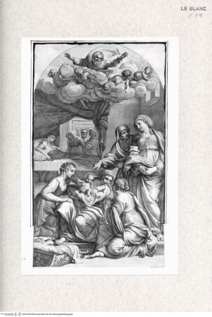 Vorderseite von Istituto Nazionale per la Grafica [http://creativecommons.org/publicdomain/mark/1.0/] Die Geburt der Jungfrau - , bh367098. Foto.