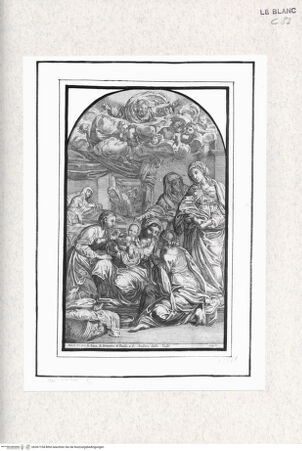 Vorderseite von Istituto Nazionale per la Grafica [http://creativecommons.org/publicdomain/mark/1.0/] Die Geburt der Jungfrau - , bh367104. Foto.