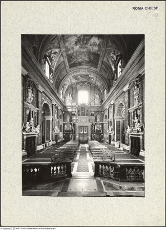 Vorderseite von ICCD [https://www.deutsche-digitale-bibliothek.de/content/lizenzen/rv-ez/] Santi Nomi di Gesù e Maria - Inneres, Richtung Eingang, bh367173_recto. Foto.