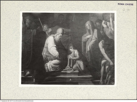 Vorderseite von ICCD [https://www.deutsche-digitale-bibliothek.de/content/lizenzen/rv-ez/] Darbringung Marias im Tempel - Gesamtansicht, bh367176_recto. Foto.