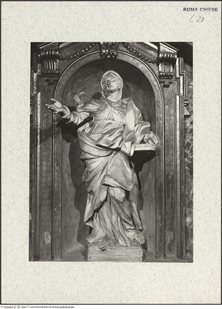 Vorderseite von ICCD [https://www.deutsche-digitale-bibliothek.de/content/lizenzen/rv-ez/] Figuren aus der Heiligen Sippe oder Sibyllen und HeiligeDie heilige Anna? oder Sibylle - Frontalansicht ohne Ädikula, bh367177_recto. Foto.