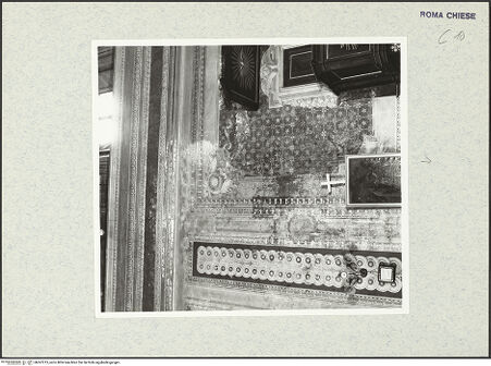 Vorderseite von ICCD [https://www.deutsche-digitale-bibliothek.de/content/lizenzen/rv-ez/] ornamentale Fresken im Mittelschiff - , bh367213_recto. Foto.