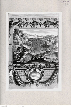 Vorderseite von  [http://creativecommons.org/publicdomain/mark/1.0/] "Storie di Romolo e Remo"Die Flüchtenden finden auf dem Kapitol Asyl (Bl. 5) - , bh367321. Foto.
