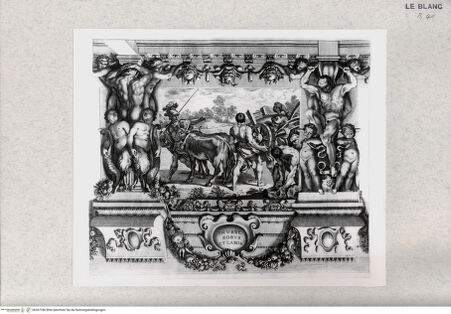 Vorderseite von ICCD [http://creativecommons.org/publicdomain/mark/1.0/] "Storie di Romolo e Remo"(Bl. 6) Romulus zieht die Grenzen Roms - , bh367356. Foto.