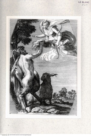 Vorderseite von  [http://creativecommons.org/publicdomain/mark/1.0/] Serie eines anonymen Stechers nach den Fresken der Galleria FarnesePan und Diana - , bh367358. Foto.