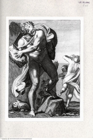 Vorderseite von  [http://creativecommons.org/publicdomain/mark/1.0/] Serie eines anonymen Stechers nach den Fresken der Galleria FarnesePolyphem und Acis - , bh367360. Foto.