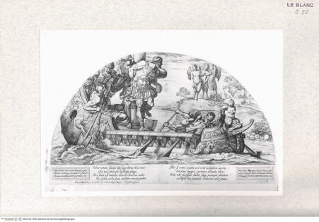 Vorderseite von Istituto Nazionale per la Grafica [http://creativecommons.org/publicdomain/mark/1.0/] Stichserie nach den Dekorationen des Camerino FarneseOdysseus und die Sirenen - , bh367367. Foto.