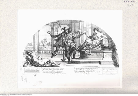 Vorderseite von Istituto Nazionale per la Grafica [http://creativecommons.org/publicdomain/mark/1.0/] Stichserie nach den Dekorationen des Camerino FarneseOdysseus und Circe - , bh367368. Foto.