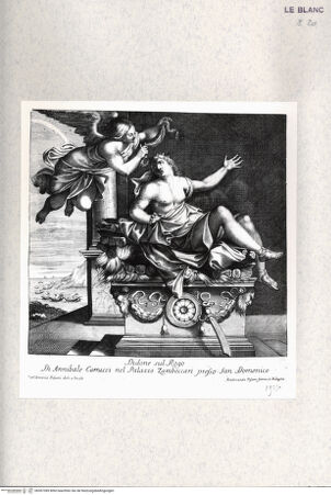 Vorderseite von  [http://creativecommons.org/publicdomain/mark/1.0/] "Raccolta di pitture dipinte sul muro ne cammini che in varie case nobili di Bologna si trovano delineate e incise da Carlo Antonio Pisarri"Didos Tod (Bl 13) - , bh367389. Foto.