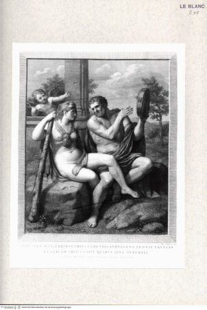 Vorderseite von  [http://creativecommons.org/publicdomain/mark/1.0/] Nachstiche nach den Fresken in der Galerie des Palazzo Farnese, RomHerkules und Jole - , bh367423. Foto.