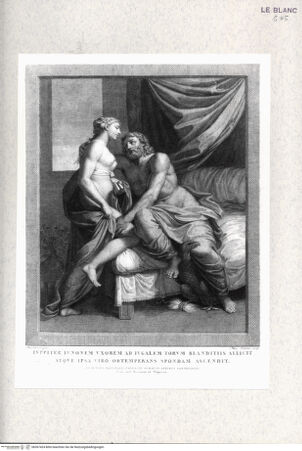 Vorderseite von  [http://creativecommons.org/publicdomain/mark/1.0/] Nachstiche nach den Fresken in der Galerie des Palazzo Farnese, RomZeus und Juno - , bh367424. Foto.