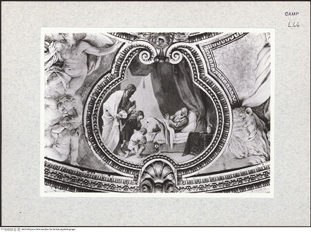 Vorderseite von Sopr. BAS NA [https://www.deutsche-digitale-bibliothek.de/content/lizenzen/rv-ez/] Szenen des Alten und Neuen TestamentsIsaaks Segen - Gesamtansicht, bh367443_recto. Foto.