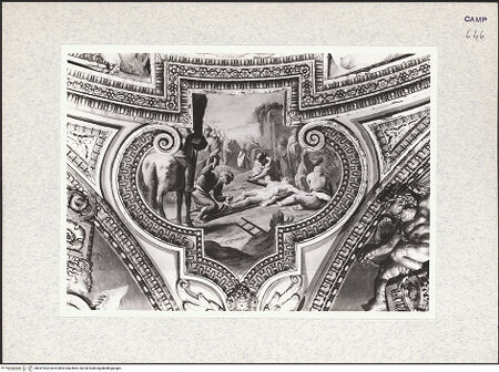 Vorderseite von Sopr. BAS NA [https://www.deutsche-digitale-bibliothek.de/content/lizenzen/rv-ez/] Szenen des Alten und Neuen TestamentsChristus wird an das Kreuz genagelt - Gesamtansicht, bh367463_recto. Foto.