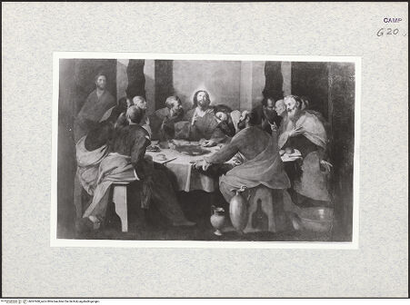 Vorderseite von Sopr. BAS NA [https://www.deutsche-digitale-bibliothek.de/content/lizenzen/rv-ez/] Das Abendmahl - Gesamtansicht, bh367468_recto. Foto.