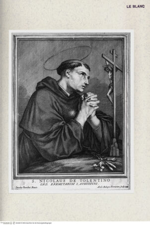 Vorderseite von  [http://creativecommons.org/publicdomain/mark/1.0/] Der Heilige Nikolaus von Tolentino - , bh368376. Foto.