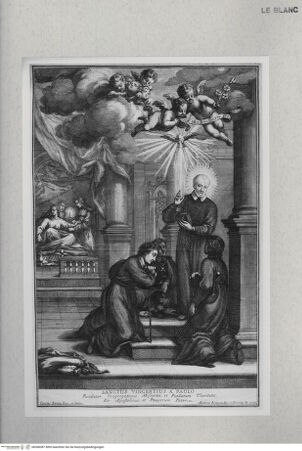 Vorderseite von unbekannt [http://creativecommons.org/publicdomain/mark/1.0/] Der heilige Vincenzo de' Paoli (Vincent de Paul) - , bh368387. Foto.