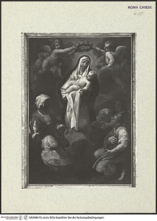 Vorderseite von ICCD [https://www.deutsche-digitale-bibliothek.de/content/lizenzen/rv-ez/] Leben und Verherrlichung der Heiligen Rosa von LimaDie Heilige Rosa von Lima wird von Bewohnern (bzw. Personifikationen) des südamerikanischen Kontinents verehrt - Gesamtansicht, bh368619_recto. Foto.