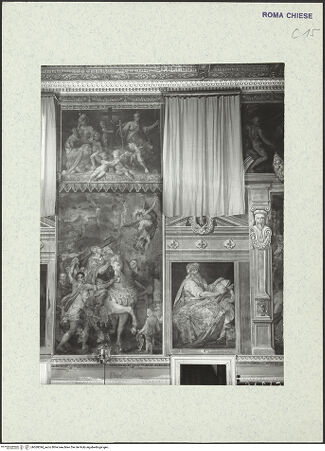 Vorderseite von ICCD [https://www.deutsche-digitale-bibliothek.de/content/lizenzen/rv-ez/] Szenen aus der Geschichte des heiligen Kreuzes und des OratoriumsEin Engel erscheint Kaiser Heraclius beim Einzug nach Jerusalem - , bh369394_recto. Foto.