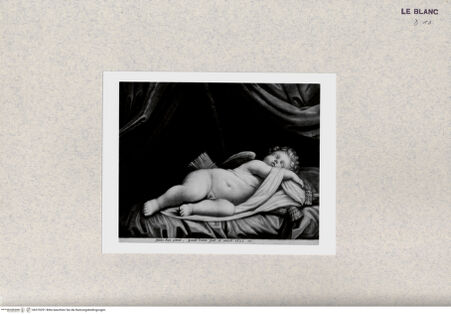 Vorderseite von Albertina [http://creativecommons.org/publicdomain/mark/1.0/] Schlafender Amor - , bh370291. Foto.