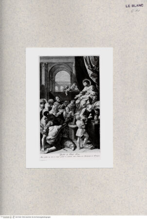 Vorderseite von Albertina [http://creativecommons.org/publicdomain/mark/1.0/] Hiob auf dem Thron - , bh370461. Foto.