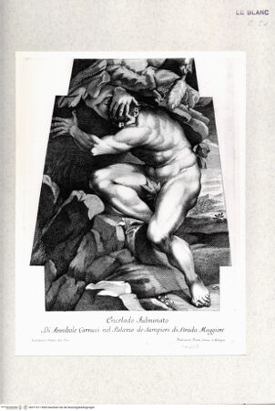 Vorderseite von  [http://creativecommons.org/publicdomain/mark/1.0/] "Raccolta di pitture dipinte sul muro ne cammini che in varie case nobili di Bologna si trovano delineate e incise da Carlo Antonio Pisarri"Die Vernichtung des Enceladus - , bh371011. Foto.