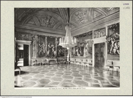 Vorderseite von Alinari [https://www.deutsche-digitale-bibliothek.de/content/lizenzen/rv-ez/] Palazzo RealeSala degli Arazzi - Innenansicht, bh371941_recto. Foto.