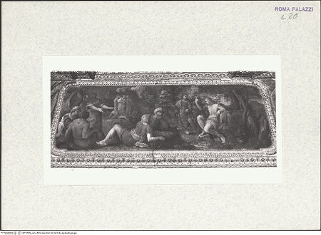 Vorderseite von Bibliotheca Hertziana [https://www.deutsche-digitale-bibliothek.de/content/lizenzen/rv-fz/] Szenen aus dem Leben des Johannes des TäufersJohannes der Täufer predigt - , bh374566_recto. Foto.