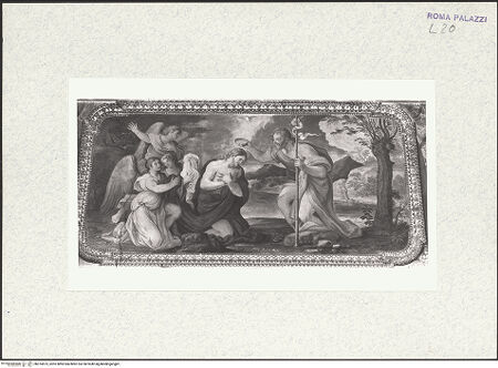 Vorderseite von Bibliotheca Hertziana [https://www.deutsche-digitale-bibliothek.de/content/lizenzen/rv-fz/] Szenen aus dem Leben des Johannes des TäufersTaufe Christi im Jordan - , bh374575_recto. Foto.