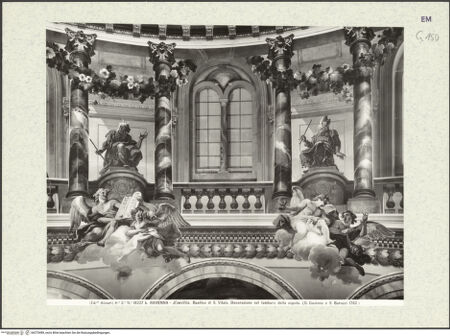 Vorderseite von Alinari [https://www.deutsche-digitale-bibliothek.de/content/lizenzen/rv-ez/] San VitaleInnenraumKuppelraum - Detail des Tambours, bh375489_recto. Foto.