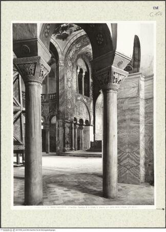 Vorderseite von Alinari [https://www.deutsche-digitale-bibliothek.de/content/lizenzen/rv-ez/] San VitaleInnenraumKuppelraum - Ansicht von Südwesten (vom Deambulatorium), bh375994_recto. Foto.