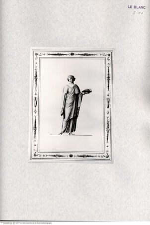 Vorderseite von Veste Coburg [http://creativecommons.org/publicdomain/mark/1.0/] "Auswahl antiker Gemälde ... vom Grafen Caylus" ... , Drei Hefte, insgesamt 23 Blatt, 1798zweite Figur auf der linken Seite (Heft 1) - , bh377365. Foto.