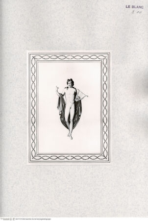 Vorderseite von Veste Coburg [http://creativecommons.org/publicdomain/mark/1.0/] "Auswahl antiker Gemälde ... vom Grafen Caylus" ... , Drei Hefte, insgesamt 23 Blatt, 1798Apoll (Heft 3) - , bh377375. Foto.