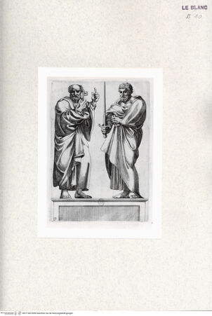 Vorderseite von Paris, Bibl. Nationale [http://creativecommons.org/publicdomain/mark/1.0/] Die Heiligen Petrus und Paulus (Bl 19) - , bh377403. Foto.