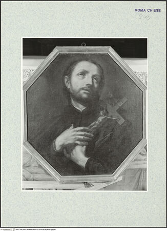 Vorderseite von ICCD [https://www.deutsche-digitale-bibliothek.de/content/lizenzen/rv-ez/] Büstenbildnis des heiligen Franz Xaver - , bh377850_recto. Foto.