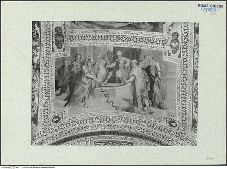 Vorderseite von ICCD (GFN) [https://www.deutsche-digitale-bibliothek.de/content/lizenzen/rv-ez/] Szenen aus dem Alten TestamentDas Schlangenwunder des Moses (Version I) - Gesamtansicht, bh377873_recto. Foto.