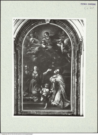 Vorderseite von ICCD [https://www.deutsche-digitale-bibliothek.de/content/lizenzen/rv-ez/] Die heilige Cäcilia in Ekstase mit dem heiligen Filippo Neri - , bh377890_recto. Foto.