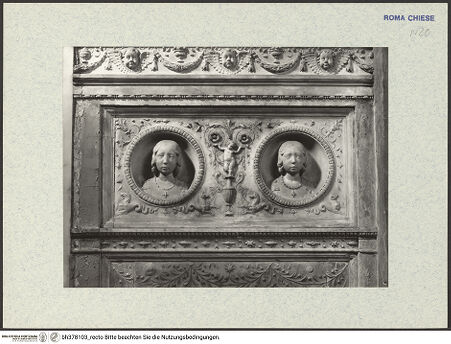 Vorderseite von GFN [https://www.deutsche-digitale-bibliothek.de/content/lizenzen/rv-fz/] Doppelgrabmal der Schwestern Beatrice und Lavinia Ponzetti - Detail: Köpfe der Schwestern Beatrice und Lavinia Ponzetti, bh378103_recto. Foto.