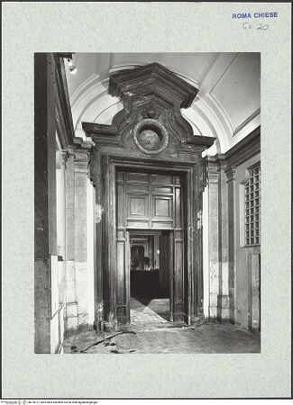 Vorderseite von ICCD [https://www.deutsche-digitale-bibliothek.de/content/lizenzen/rv-ez/] Santa Maria in VallicellaOratorio di San Filippo Neri - Tür zum Oratorium, bh378127_recto. Foto.