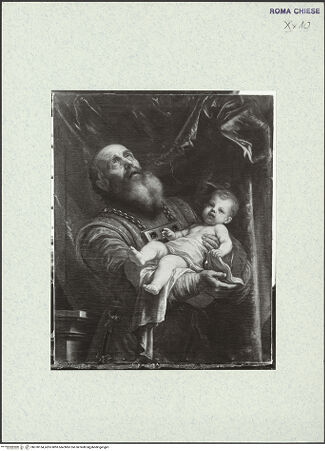 Vorderseite von ICCD [https://www.deutsche-digitale-bibliothek.de/content/lizenzen/rv-ez/] Der greise Simeon hält den Jesusknaben in seinen Armen - , bh378154_recto. Foto.